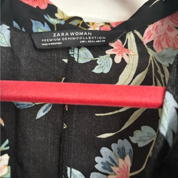 ZARA Floral Black Maxi Dress - Picture 4 of 5